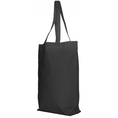 Katoenen shopper klein | Zwart | 155 gr./m2 - Afbeelding 2